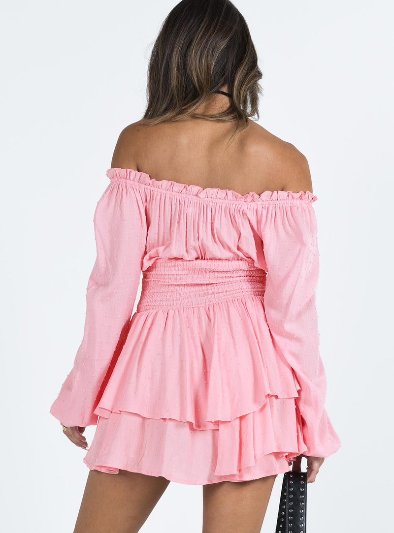 The Love Galore Long Sleeve Romper Baby Pink