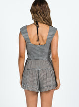 Winona Romper Black Check