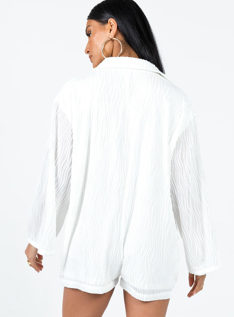 Dimitry Romper White