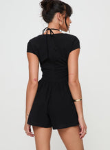 Marcelle Romper Black