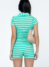 Emma Romper Blue Stripe