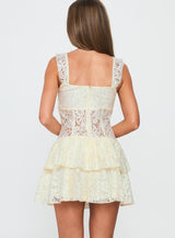 True Connections Lace Playsuit Cream