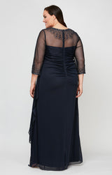 Plus Joanna Sweetheart Neckline Gown