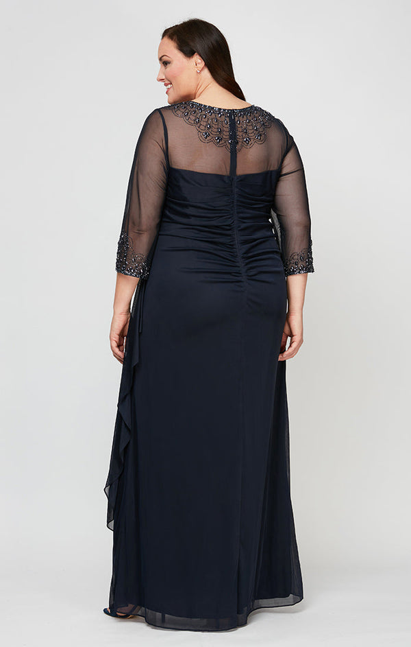 Plus Joanna Sweetheart Neckline Gown
