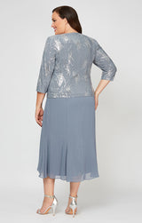 Plus Angela Firework Sequin Jacket Dress