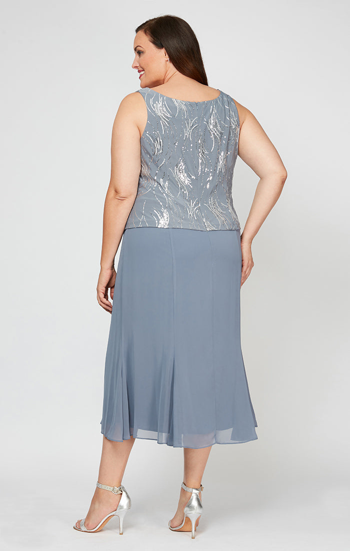 Plus Angela Firework Sequin Jacket Dress