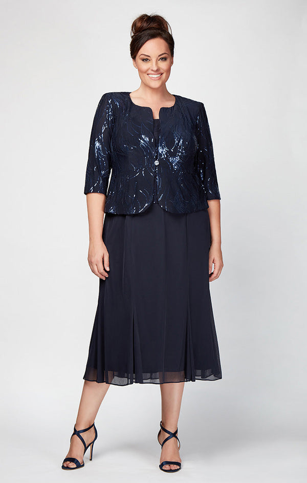 Plus Annabelle Godet Detail Firework Sequin Jacket Dress