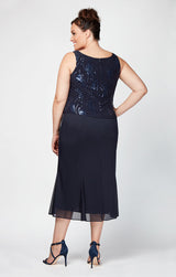 Plus Annabelle Godet Detail Firework Sequin Jacket Dress