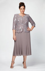 Plus Annabelle Godet Detail Firework Sequin Jacket Dress