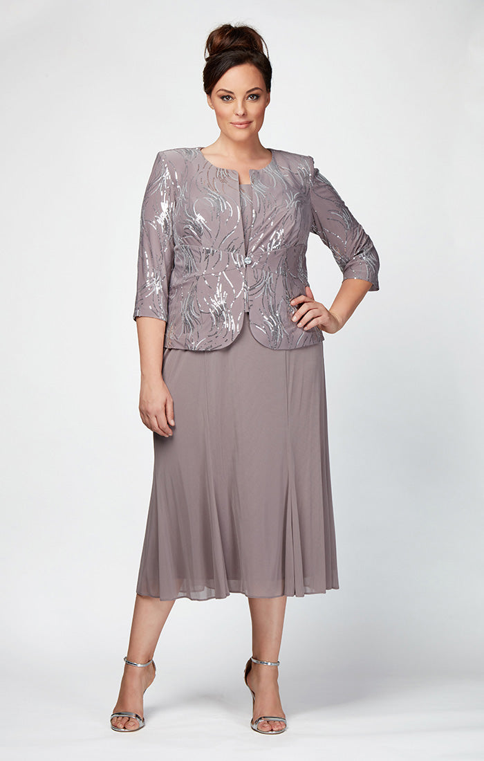 Plus Annabelle Godet Detail Firework Sequin Jacket Dress