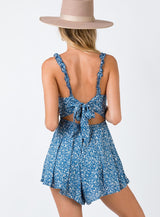 Thunderclouds Romper Blue