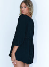 Amalie Romper Black