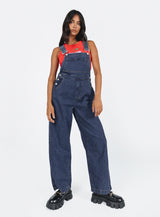 Kacey Long Overalls Mid Blue