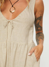 Mackellar Romper Beige