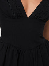 Marcelle Romper Black