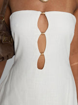 The Motions Bead Detail Playsuit White