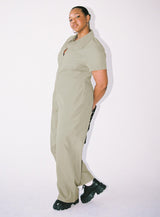 Loretta Jumpsuit Khaki Curve