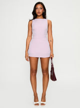 Yumiko Romper Pink Check