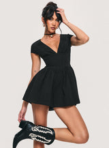 Marcelle Romper Black