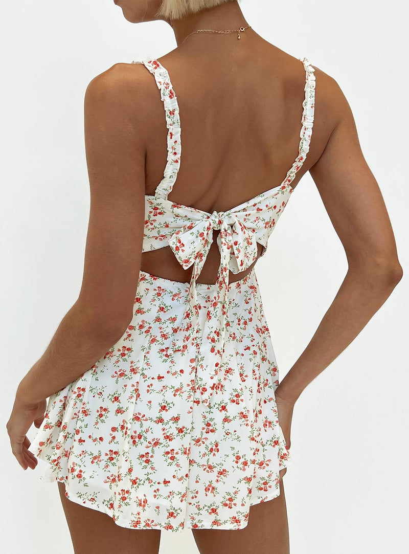 Thunderclouds Romper Pink Floral