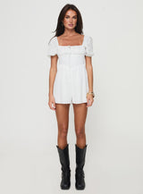 Rooney Romper White