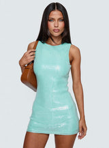 Yumiko Romper Blue Sparkle