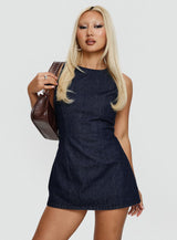 Ainsleigh Shift Denim Playsuit Mid Wash