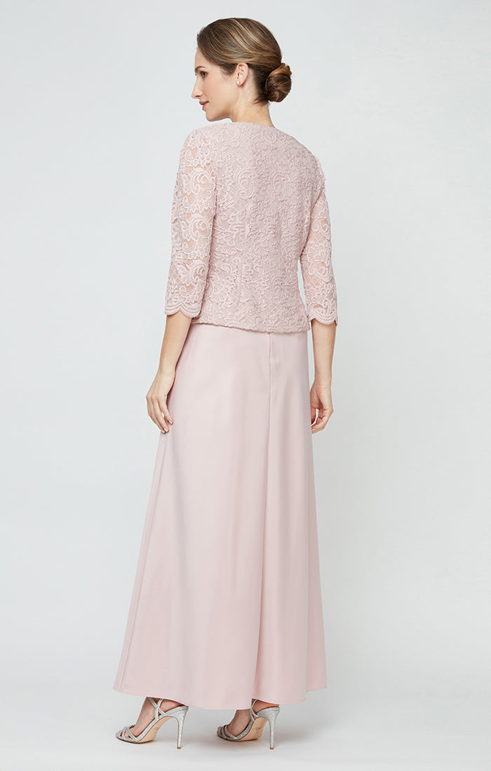 Bethany Glitter Lace Jacket Dress