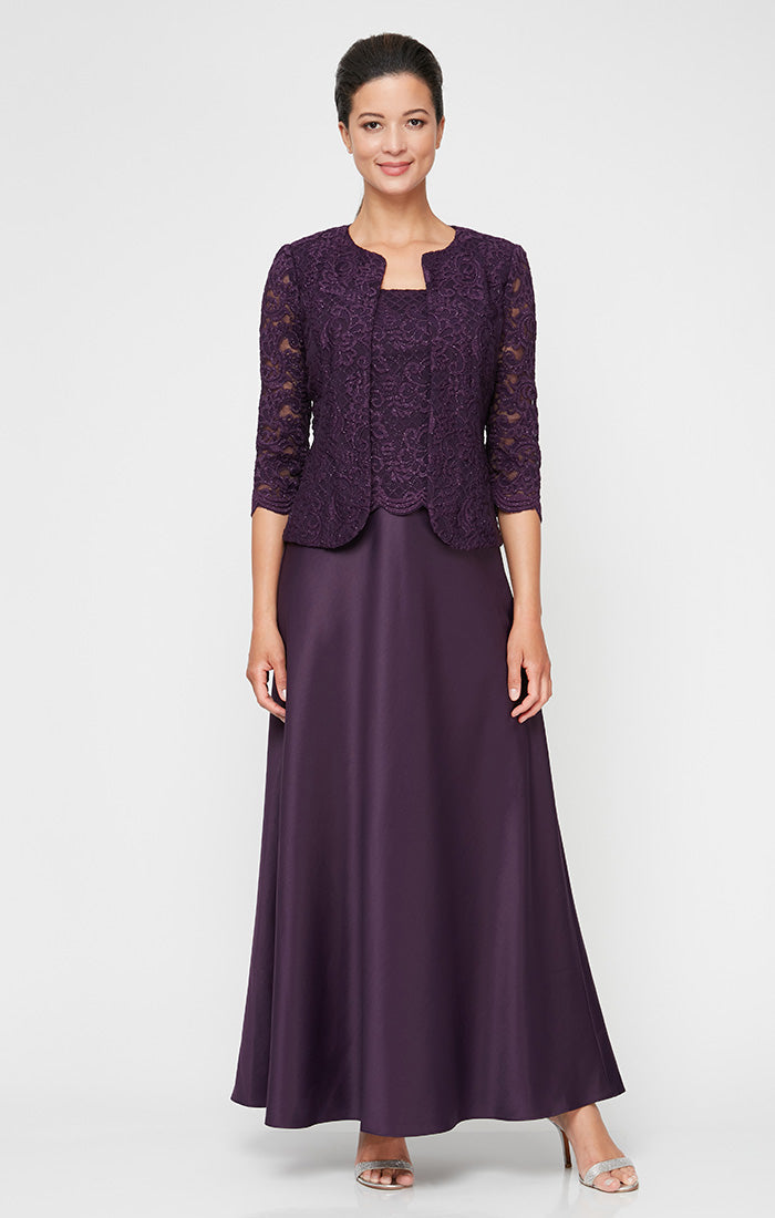 Bethany Glitter Lace Jacket Dress
