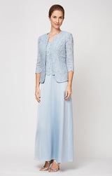 Bethany Glitter Lace Jacket Dress