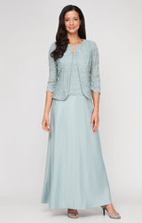 Bethany Glitter Lace Jacket Dress