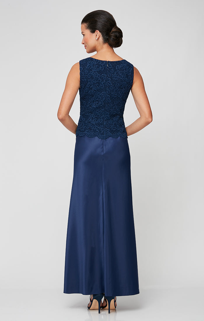 Petite Bethany Glitter Lace Jacket Dress