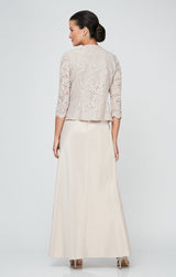 Bethany Glitter Lace Jacket Dress
