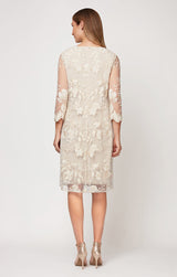 Alana Embroidered Mock Jacket Dress