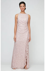 Elaine Sleeveless Lace Gown