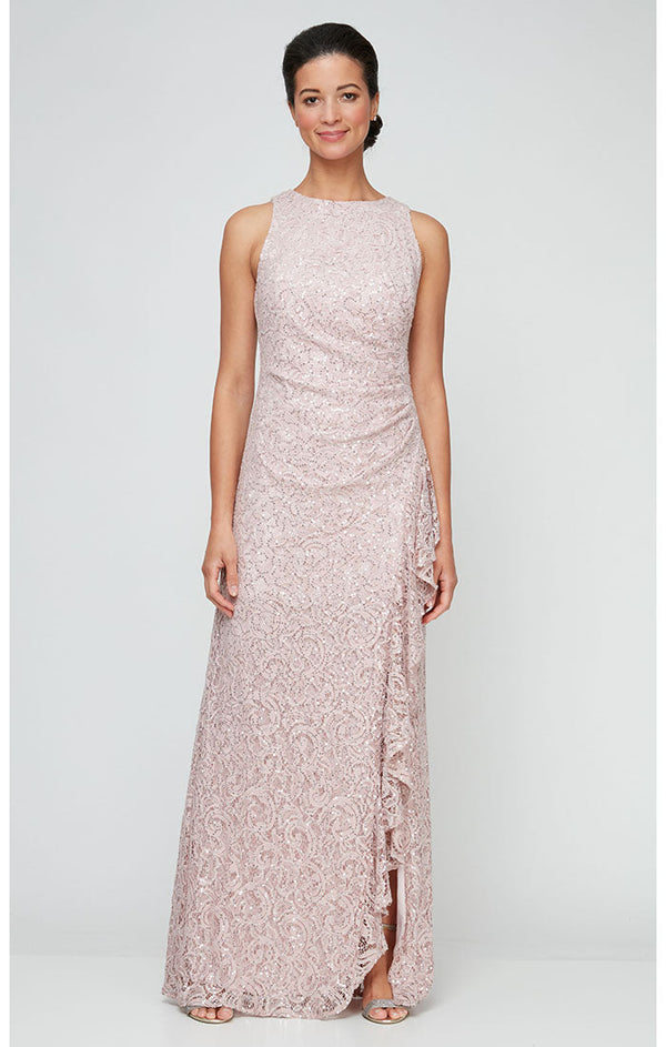 Elaine Sleeveless Lace Gown