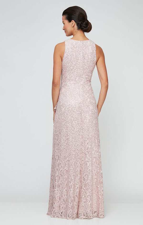 Elaine Sleeveless Lace Gown