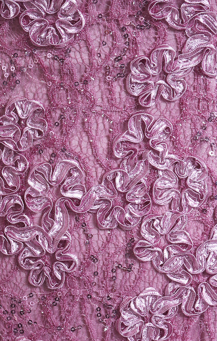 Plus Midi Lace Soutache Dress with Sweetheart Neckline