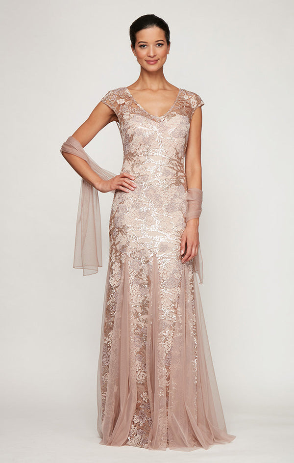 Emily Embroidered Fit and Flare Dress