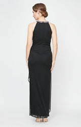 Alexandra Beaded Halter Dress