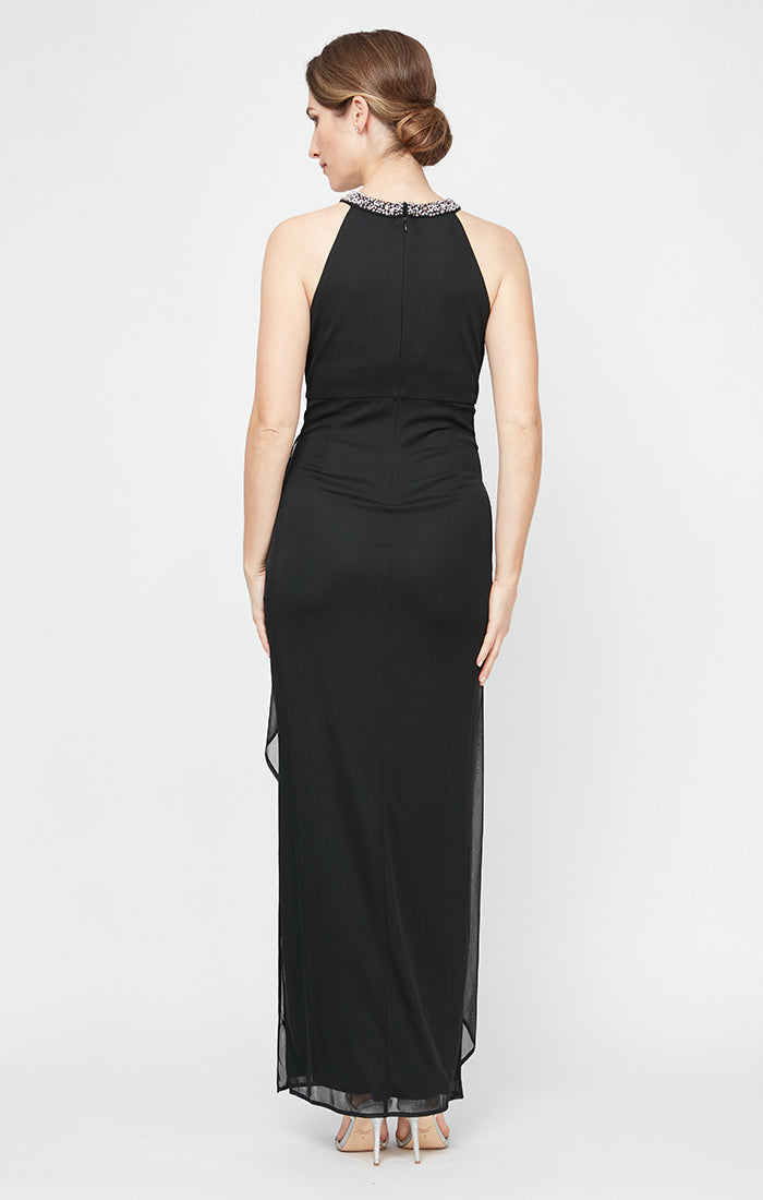 Alexandra Beaded Halter Dress
