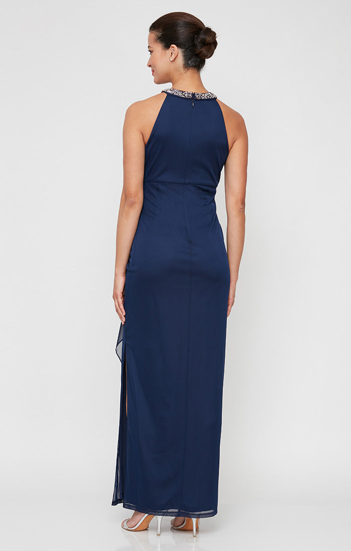 Alexandra Beaded Halter Dress