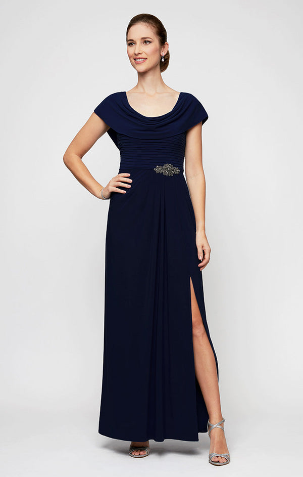Petite Celeste A-Line Matte Jersey Dress