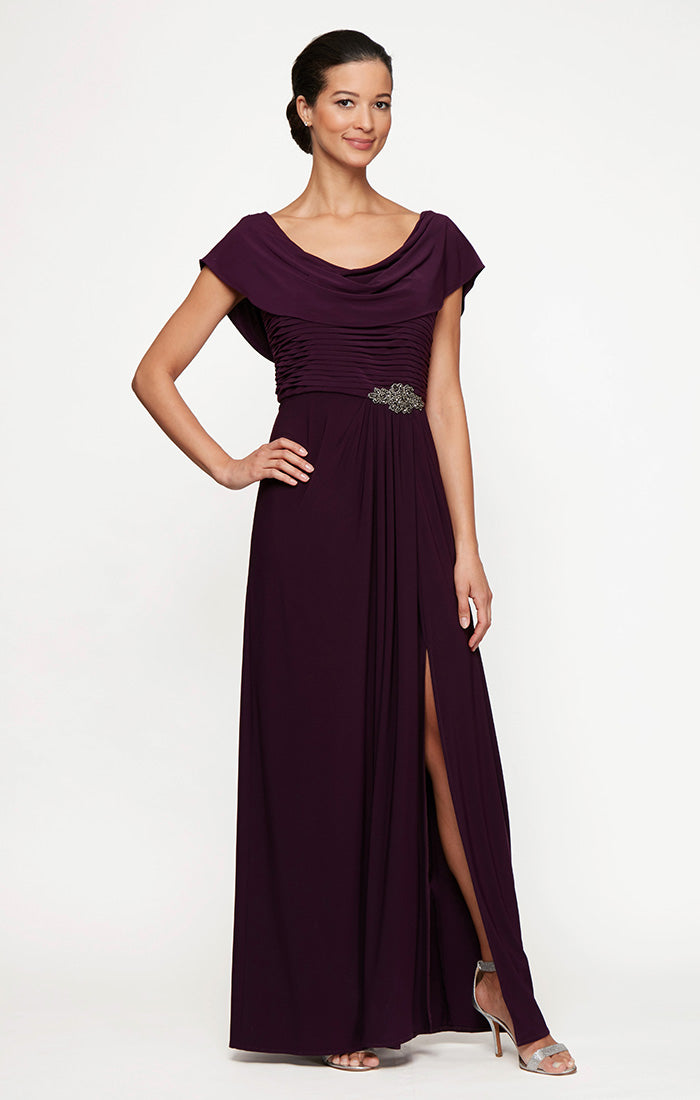 Celeste A-Line Matte Jersey Dress