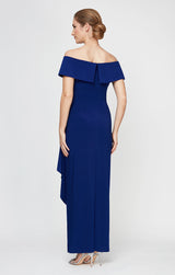 Nora Off-the-Shoulder Matte Jersey Dress