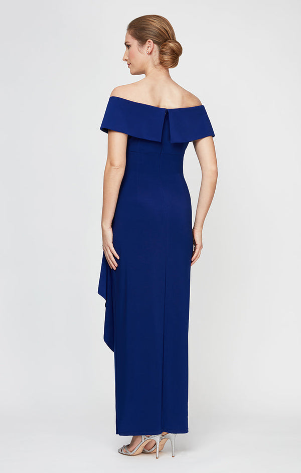 Nora Off-the-Shoulder Matte Jersey Dress