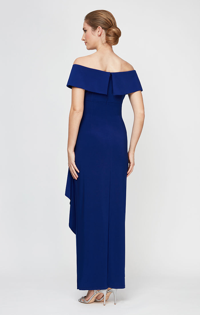 Nora Off-the-Shoulder Matte Jersey Dress