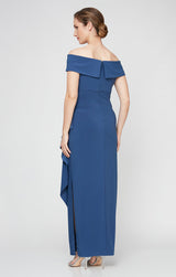 Nora Off-the-Shoulder Matte Jersey Dress