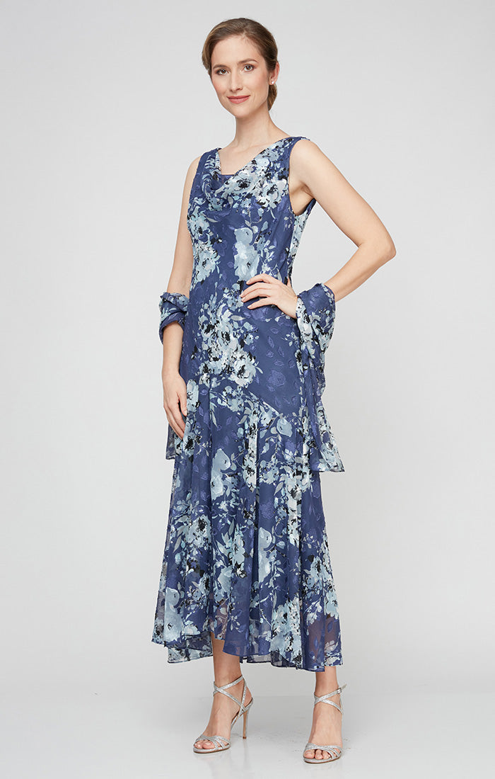 Adriana Floral Chiffon Dress