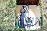 Caroline Flutter Sleeve Sequin Gown